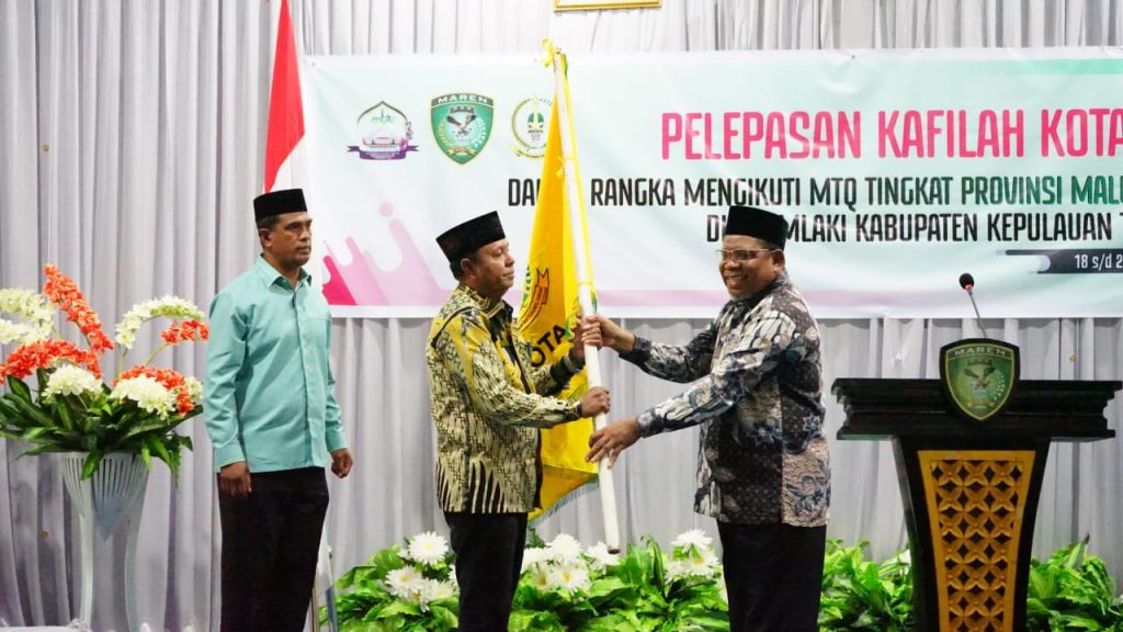 Acara Pelepasan Kafilah MTQ Ke-29 Kota Tual, Walikota Harap Peserta Musabaqah Jadi Yang Terbaik