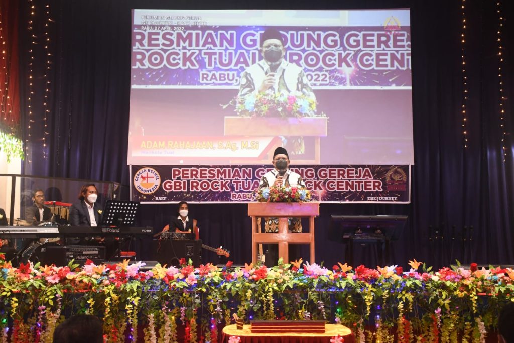 Peresmian GBI Rock Tual, Walikota Harap Kehidupan Masyarakat Semakin Harmonis