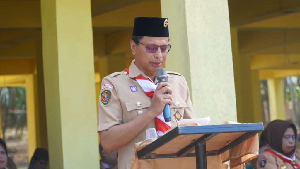 Peringati HUT Pramuka ke 62, Ketua Kwarcab Kota Tual Beri Wejangan